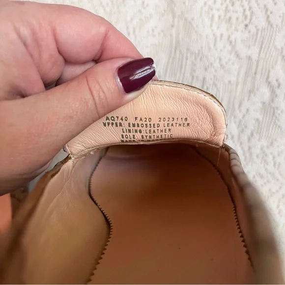 J.Crew Cecile croc embossed leather loafers - Picture 6 of 10